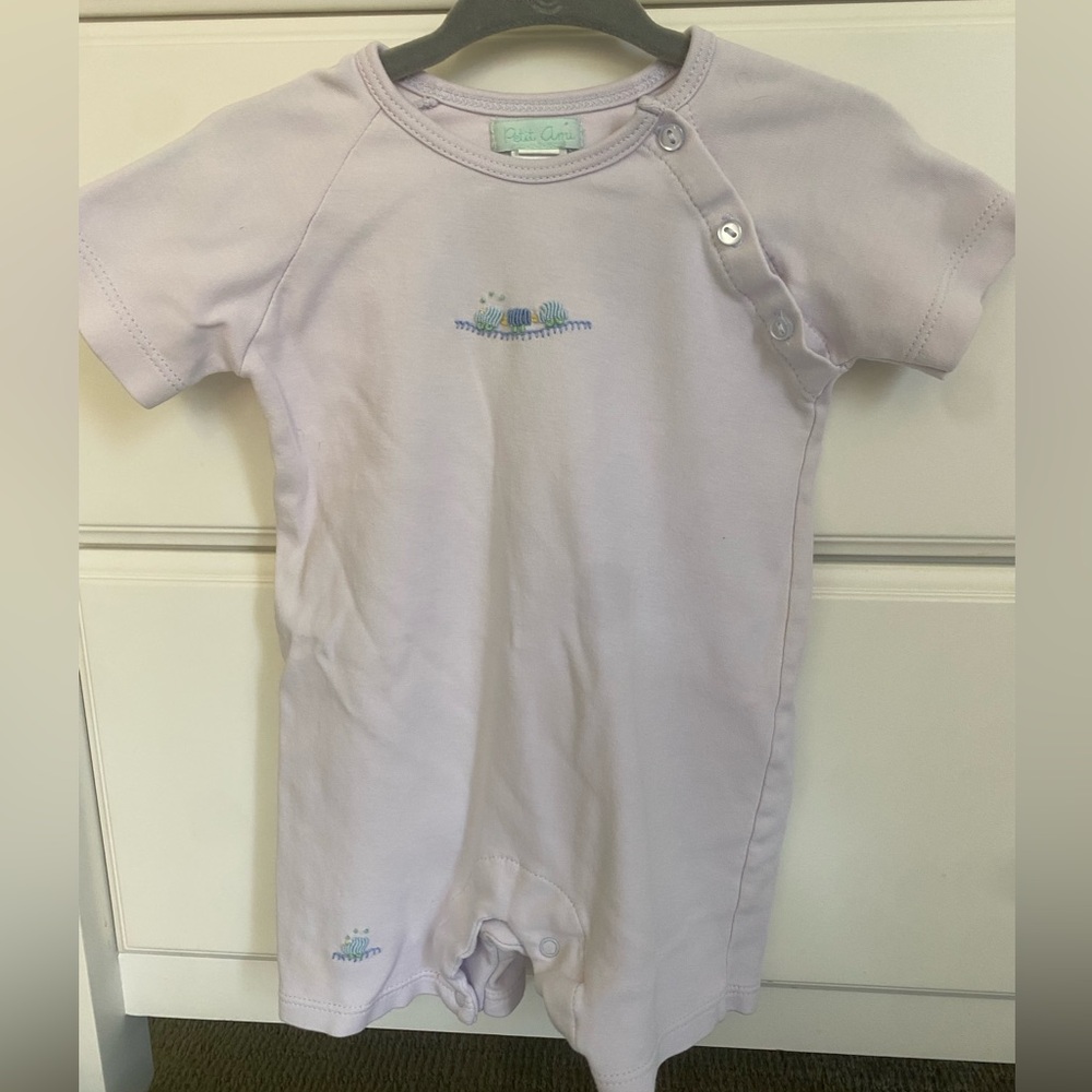 Petit Ami Light Purple Baby Romper